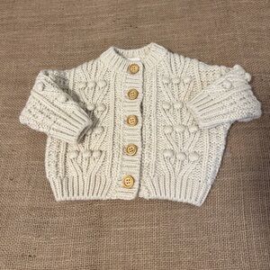 Rylee + Cru Cream Knit Cardigan